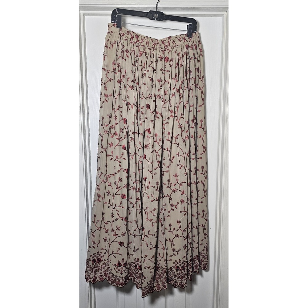 The Saree Room Taupe Tamanna‎ Suit Bottom Pant Size XL Wide Leg Skirt Look